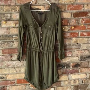 American Eagle Outfitters navy green dress.